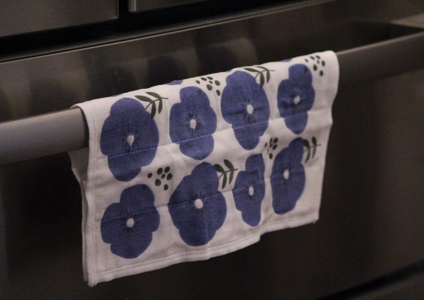 Fabric Kitchen Flower Towels