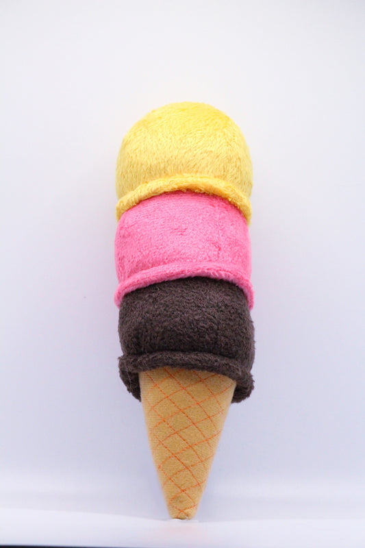 3 Scoop Ice Cream Bestever Dog Toy